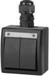 Surface-mounted switch N/T, chandelier IP65, anthracite AQUANT 2K